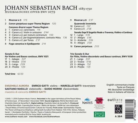 Offerta musicale (Musicalisches Opfer) - CD Audio di Johann Sebastian Bach - 2