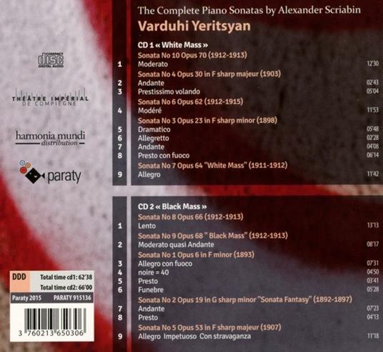 Complete Piano Sonatas - CD Audio di Alexander Scriabin - 2