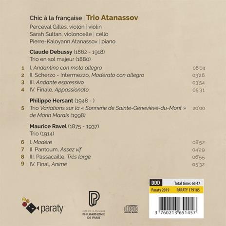 Chic à la française - CD Audio di Trio Atanassov - 2