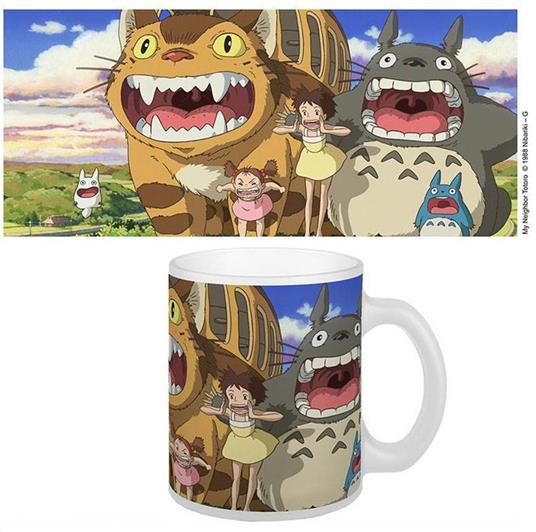 Tazza Studio Ghibli. Nekobus & Totoro