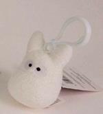 Totoro White Backpack Clip