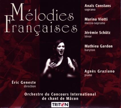 Eric Geneste / Anais Constans - Melodies Francaises - CD Audio