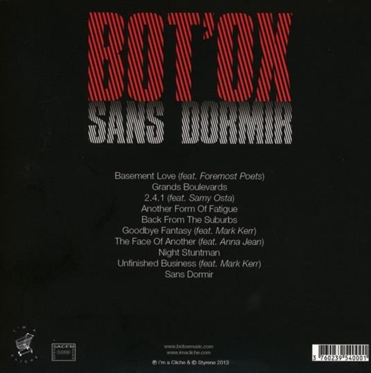 Sans Dormir - CD Audio di Bot.Ox - 2