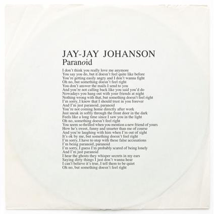 Paranoid - Vinile LP di Jay-Jay Johanson