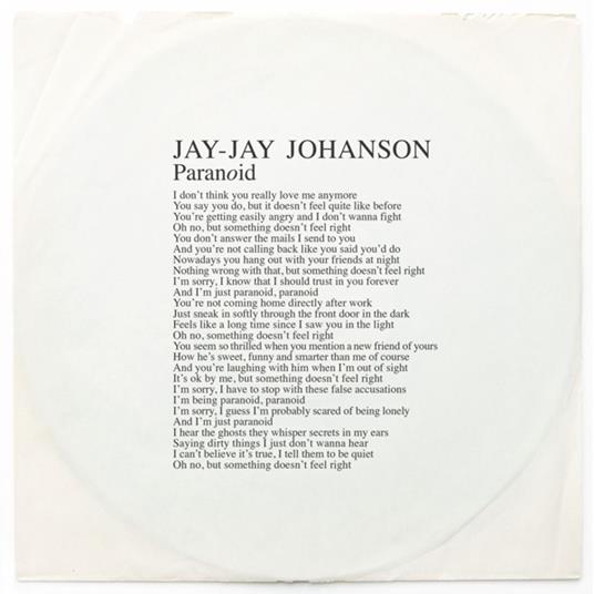 Paranoid - Vinile LP di Jay-Jay Johanson
