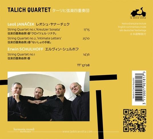 Quartetti per archi n.1, n.2 - CD Audio di Leos Janacek,Talich Quartet - 2