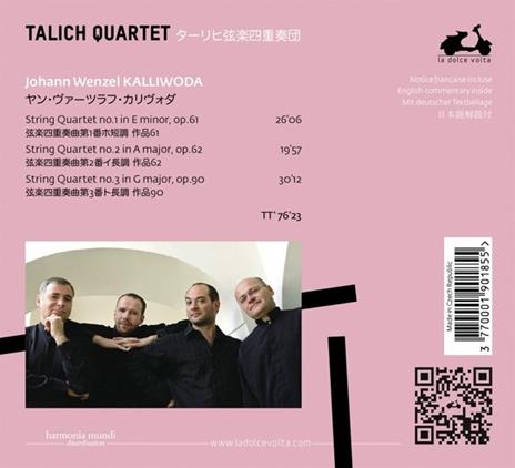 Quartetti per archi - CD Audio di Joan Wenzel Kalliwoda,Talich Quartet - 2