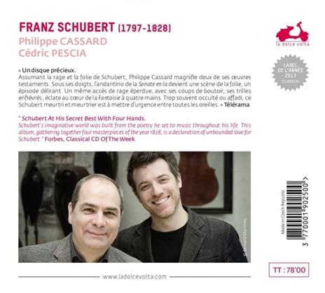 Sonata per pianoforte n.20 D959 - Fantasia D940 - Allegro D947 - Rondò D951 - CD Audio di Franz Schubert - 2