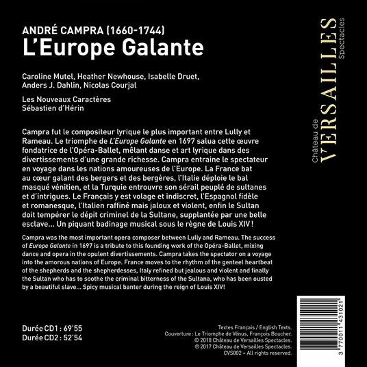 L'Europe Galante - CD Audio di André Campra - 2