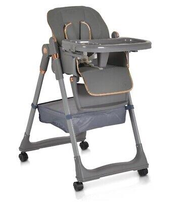 Seggiolone Pappa Lindo Grigio Con Accessori  5237