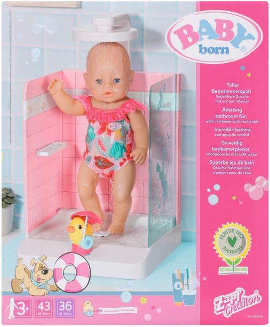BABY born Bath Walk in Shower Bagno per bambola - 12