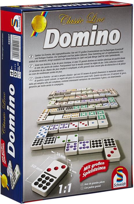 LINEA CLASSICA, DOMINO, CON FIGURE DI GIOCO EXTRA GRANDI - 2