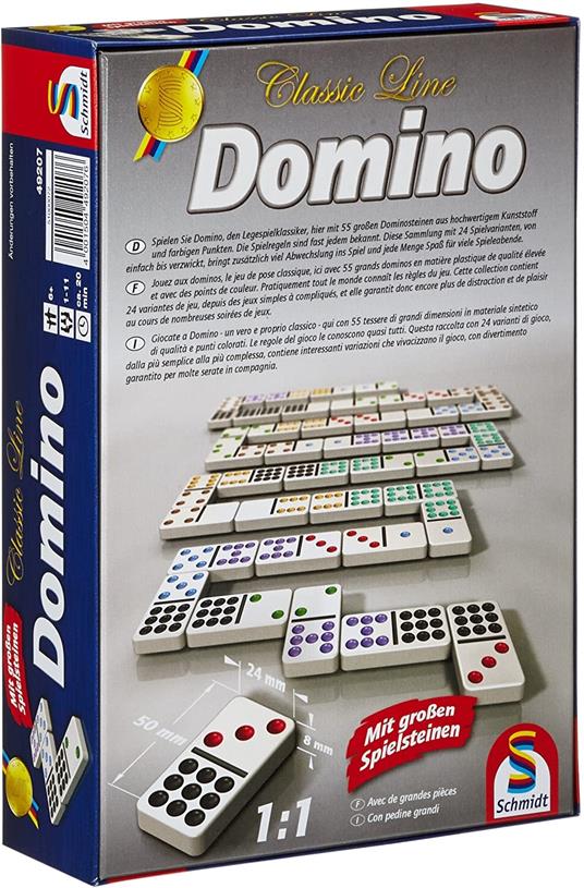 LINEA CLASSICA, DOMINO, CON FIGURE DI GIOCO EXTRA GRANDI - 2
