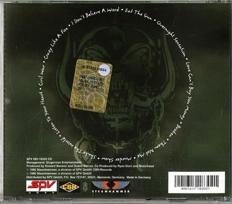 Overnight - CD Audio di Motörhead - 2