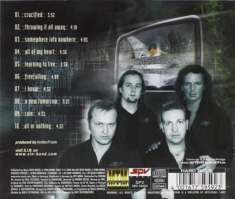 Somewhere Into Nowhere - CD Audio di Sin - 2