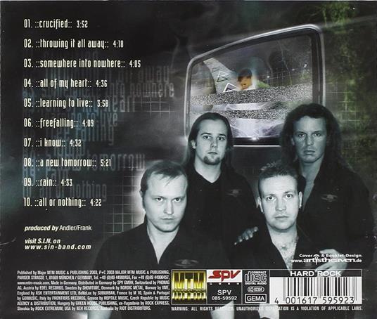 Somewhere Into Nowhere - CD Audio di Sin - 2