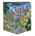 Puzzle 1000 pz Triangolare - Alpine Fun, Tanck