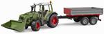 Trattore Fendt Vario 211 con benna e rimorchio (02182)