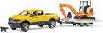 Ram 2500 Power Wagon Con Rimorchio E Mini Scavatore (02546)