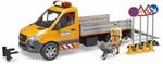 Veicolo comunale MB Sprinter con modulo luci e suoni, conducente e accessori (02677)