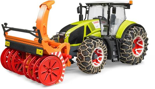 Claas Trattore Axion 950 con Catene e Fresa Neve