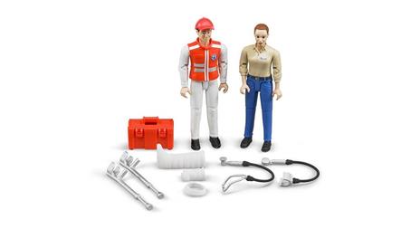 Bruder 62710. Personaggi Con Accessori Ambulanza