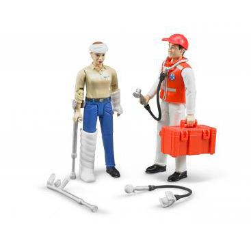 Bruder 62710. Personaggi Con Accessori Ambulanza - 5