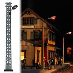 Lampione Luce Gialla H0 Scale 1:87 Diorama Model RIPB 4130