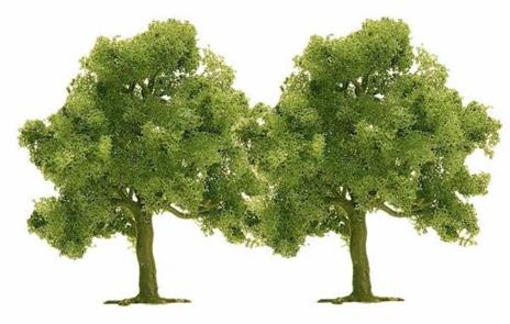 Alberi 2 Pezzi 75 mm H0 Scale 1:87 Diorama Model RIPB 6843