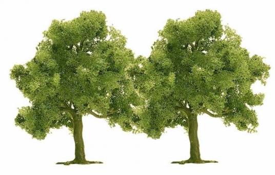 Alberi 2 Pezzi 75 mm H0 Scale 1:87 Diorama Model RIPB 6843