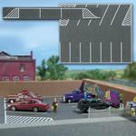 Busch 7076 H0 Parkplatz + 3 Parkbuchten [Giocattolo]
