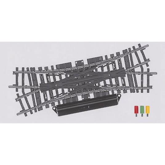 H0 Marklin K (senza massicciata) 2260 Scambio incrocio doppio 168.9 mm 22.5 ° 424.6 mm