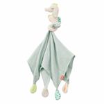 Fehn 054064 - Doudou con cavalluccio marino, per dormire e dormire con panno in mussola di cotone e personaggio da coccolare, afferrare e innamorare, per neonati e bambini a partire da 0 mesi