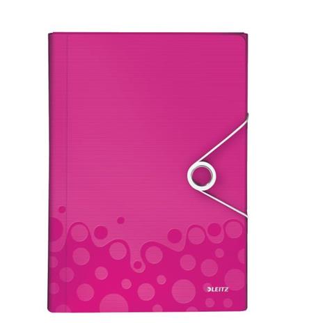 Leitz WOW A4 Polipropilene (PP) Metallico, Rosa