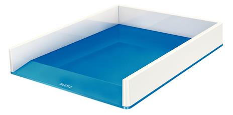 Leitz WOW vassoio da scrivania Polistirolo Blu, Metallico