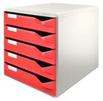 Leitz Post scatola per la conservazione di documenti Rosso, Argento