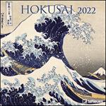 Calendario 2022 da muro Hokusai, 12 mesi, 30 x 30 cm (30 x 60 cm aperto)