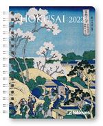 Agenda settimanale 2022 Hokusai, 12 mesi, 15,6 x 21,6 cm, spiralata