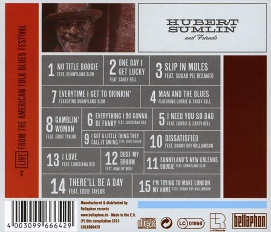 Live from American Folk Blues Festival - CD Audio di Hubert Sumlin - 2