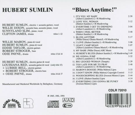 Blues Anytime! - CD Audio di Hubert Sumlin - 2