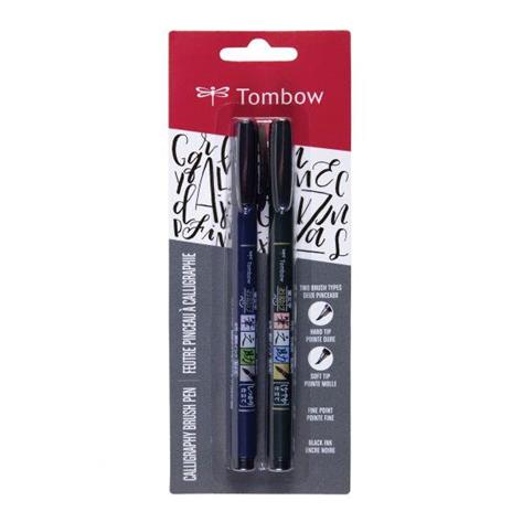 Tombow WS-BHS-2P penna calligrafica Nero 2 pezzo(i) - 2