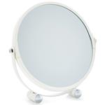 Specchio Cosmetico in Metallo Bianco Ø18,5