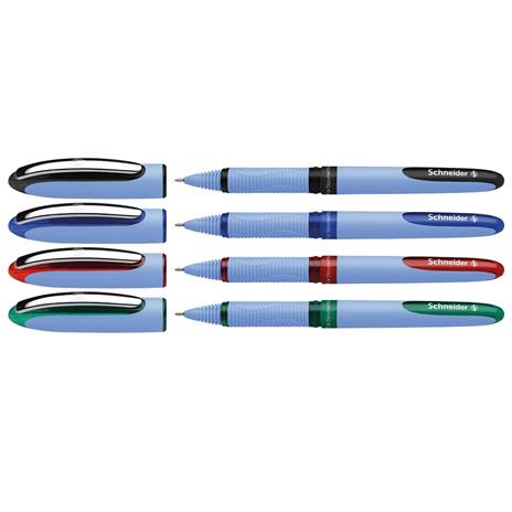 Penna roller Schneider ONE Hybrid 0,5mm. Astuccio 4 colori - 2