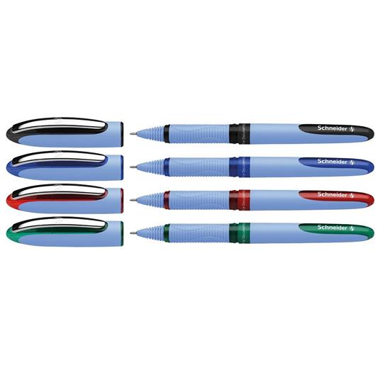 Penna roller Schneider ONE Hybrid 0,5mm. Astuccio 4 colori - 2