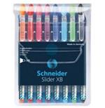 Schneider Pen Slider Basic Nero, Blu, Azzurro, Verde chiaro, Arancione, Rosa, Rosso, Viola Penna a sfera Extra grassetto 8 pezzo(i)