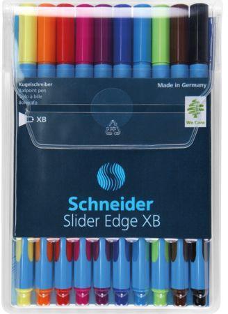 Penne a sfera Schneider Slider Edge XB. Astuccio Stand 10 colori