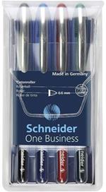 Penna roller Schneider One Business 06. Astuccio 4 colori