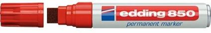 Marcatore permanente Edding 850 rosso punta a scalpello 5-16 mm