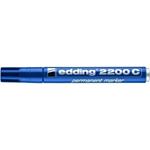 Marcatore permanente edding 2200 C punta scalpello 1-5 mm blu 4-2200C003
