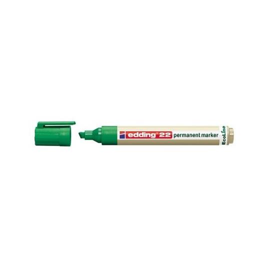 Edding 4-22 004 marcatore permanente Verde Punta smussata 10 pezzo(i)